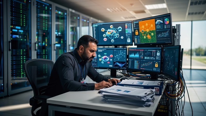 Senior engineer managing cloud security